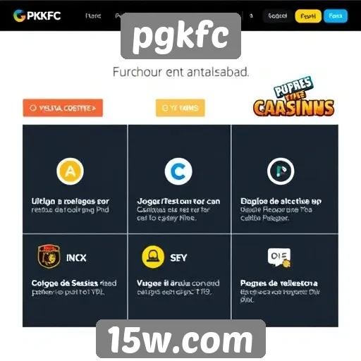Análise das principais funcionalidades do site pgkfc